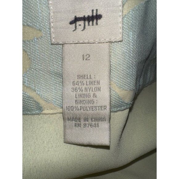 NWOT J. Jill Linen Blend Floral Cut Out A-Line Maxi Skirt  Size 12 - Picture 12 of 14